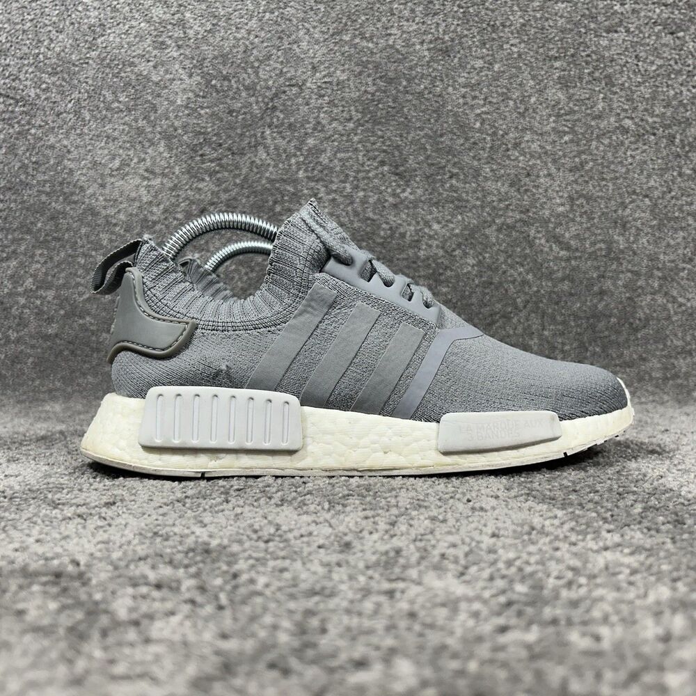 Adidas Boost NMD R1 Primeknit BY8762 Women's Size 8.5 France Grey Running Shoes
